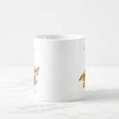 Elegante Rustikale Herbstflormutter des Bride Cof Kaffeetasse (Mittel)