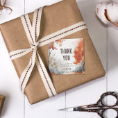 Elegante rustikale Herbsthochzeit Geschenkanhänger