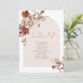 Elegante Rustikale Herbstkarten Einladung (Stehend Vorderseite)