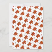 Elegante rustikale Herbstlaub Pumpkin Herbsthochze Save The Date (Rückseite)