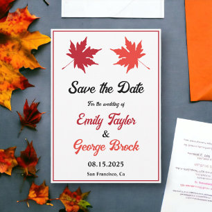 Elegante rustikale Herbstlaube Romantische Herbsth Save The Date