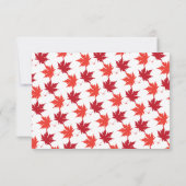 Elegante rustikale Herbstlaube Romantische Hochzei RSVP Karte (Rückseite)