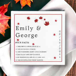 Elegante rustikale Herbstlaube Romantische Moderne Serviette