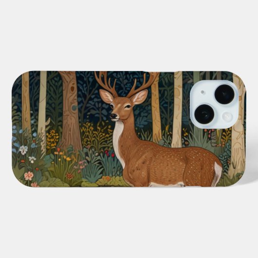 Elegante, rustikale Hirschbäume Case-Mate iPhone Hülle (Rückseite (Horizontal))