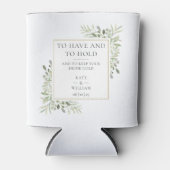 Elegante Rustikale Hochzeit Dosenkühler (Vorderseite)