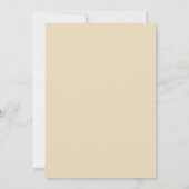 Elegante Rustikale Hochzeit Einladung (Rückseite)