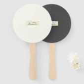 Elegante Rustikale Hochzeit Fächer (Vorne und Hinten)