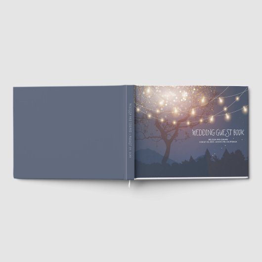 elegante rustikale Hochzeit Gästebuch (Voll)