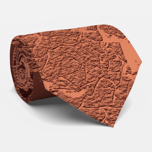 Elegante Rustikale Hochzeit im Herbst Terracotta Krawatte (Gerollt)