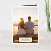 Elegante rustikale Hochzeit mit Foto Programm (Vorderseite)