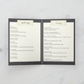 Elegante rustikale Hochzeit mit Foto Programm (Innenseite)