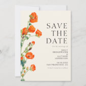 Elegante Rustikale Hochzeit Save The Date (Vorderseite)