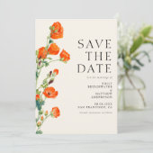 Elegante Rustikale Hochzeit Save The Date (Stehend Vorderseite)