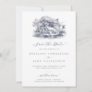 Elegante Rustikale Hochzeit Save The Date