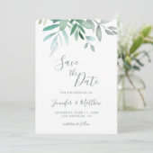 Elegante Rustikale Hochzeit Sichern Sie die Datums Save The Date (Stehend Vorderseite)