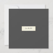 Elegante rustikale Hochzeit speichern Sie das Datu Save The Date (Vorderseite)