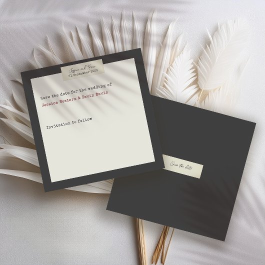 Elegante rustikale Hochzeit speichern Sie das Datu Save The Date