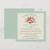 Elegante Rustikale Hochzeiten Einladung (Vorne/Hinten)