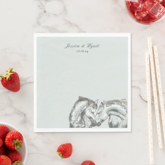 Elegante Rustikale Hochzeiten Serviette (Beispiel)