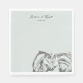 Elegante Rustikale Hochzeiten Serviette (Vorderseite)