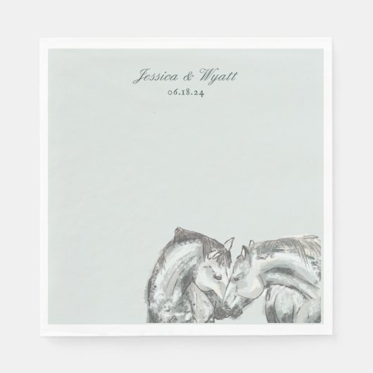 Elegante Rustikale Hochzeiten Serviette (Vorderseite)