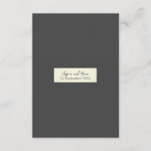 Elegante rustikale Hochzeitkarte Begleitkarte (Vorderseite)