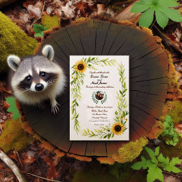 Elegante Rustikale Hochzeitsfeier Einladung