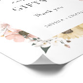 Elegante Rustikale Hochzeitskarten und Geschenke Poster (Ecke)