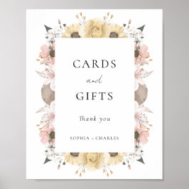 Elegante Rustikale Hochzeitskarten und Geschenke Poster