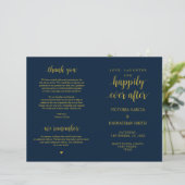 Elegante rustikale Hochzeitsprogramme (Stehend Vorderseite)
