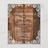 Elegante Rustikale Hochzeitsszenierung Flyer (Vorne)