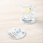 Elegante rustikale Holz Babydusche Party Untersetz Untersetzer (Vor Ort)