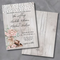 Elegante rustikale Holz-Rose Hochzeit