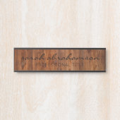 Elegante Rustikale Holzbühnenschilder Türschild (Vorderseite )