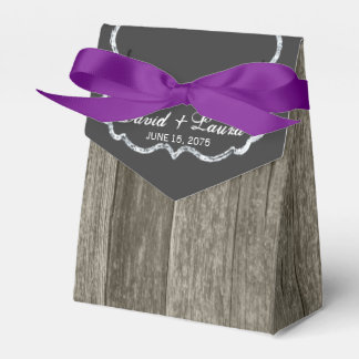 Elegante Rustikale Holzkhalkboard-Hochzeit Geschenkschachtel