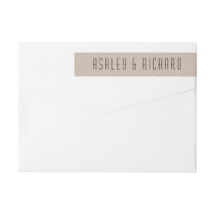 Elegante rustikale Kraftpapier-Hochzeit