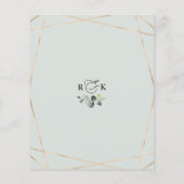 Elegante Rustikale Landschaft Goldene Hochzeit Ein (Rückseite)