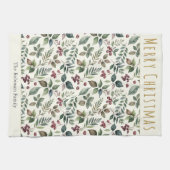 Elegante Rustikale Landschaft Personalisierte Weih Geschirrtuch (Horizontal)