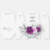 Elegante rustikale Lila Blush Geometrische Hochzei Geschenkschachtel (Ungeklappt)