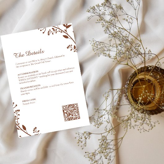 Elegante rustikale Minimalistische Hochzeitskarte Save The Date