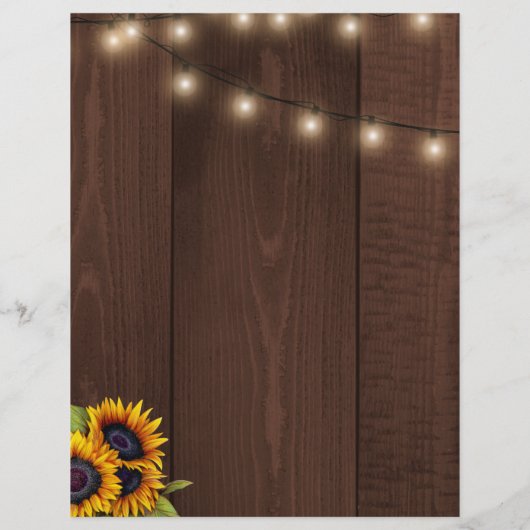 Elegante rustikale, moderne, blumengeschmückte Gol (Rückseite)