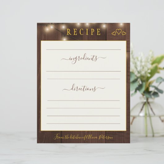 Elegante rustikale, moderne, blumengeschmückte Gol (Stehend Vorderseite)