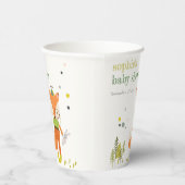 Elegante rustikale Niedliche Woodland Fun Fox Kind Pappbecher (Rechts)