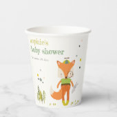 Elegante rustikale Niedliche Woodland Fun Fox Kind Pappbecher (Vorderseite)