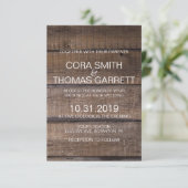 Elegante rustikale Palettenhütte Einladung (Stehend Vorderseite)