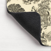 Elegante Rustikale Pferde Bäume Beige Tan Mousepad (Ecke)