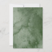 Elegante Rustikale Pine Bergwelt Hochzeit Einladung (Rückseite)