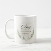 Elegante Rustikale Pine Trees Foto Gastgeschenk Ho Kaffeetasse (Links)