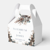 Elegante Rustikale Pinecones Forest Wedding Geschenkschachtel (Vorderseite)