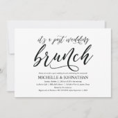 Elegante Rustikale Post-Hochzeit-Brunch-Einladungs Einladung (Vorderseite)